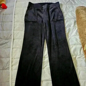 Juicy by Juicy Couture Black velour pants. Size S.